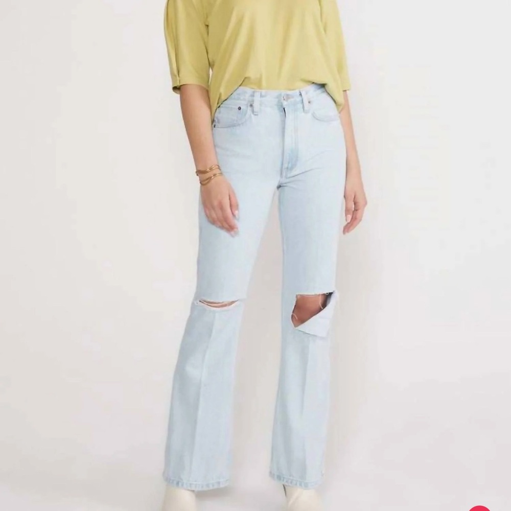 °Etica° Designer Light Blue Distressed Women's Jeans